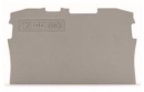 Placa terminal e intermedia WAGO 2002-1291 gris NUEVO