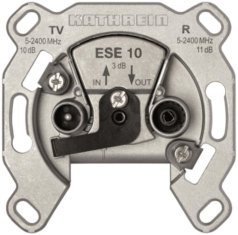 Kathrein antenna outlet 2gang ESE 10 2x4-2400MHz AD:11dB DD:2,4/3,5dB NEW