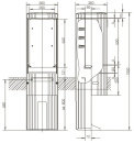 ABN Freiluftsäule Rondo m.MP SL135P H=1350mm...