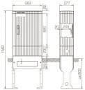 ABN Anschlusssäule FB2 BH4 SL155P m.Montageplatte...