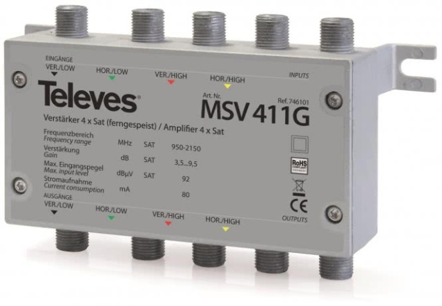 Televes Amplifier 4xSAT MULTRIX MSV411G NEW