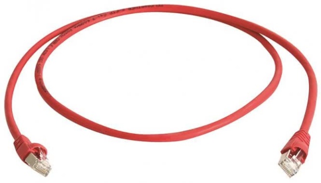 Telegärtner Patchkabel S-FT 1,5m L00001A0167 FS500 MP8 LSZH rot Cat6A 500MHz Iso EA NEU