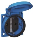 ABL Einbau-SCHUKO-Steckdose, 1561050 blau IP54 m....