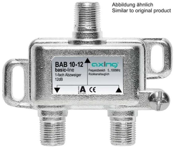 AXING splitter a 1 via 8dB BAB 10-08 5-1006MHz disturbato da ronzio NUOVO