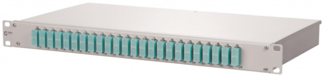 Metz OpDAT fix 24xSC-D OM3 150255BA24-E ceramic aqua assembled 19z 1U splice box NEW