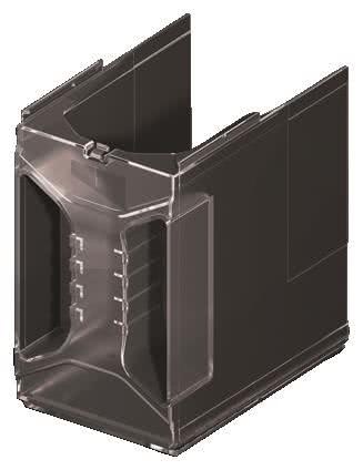 Rittal terminal compartment cover SV 9677410 top/bottom for NH trunking size 1-3 (185mm) NEW