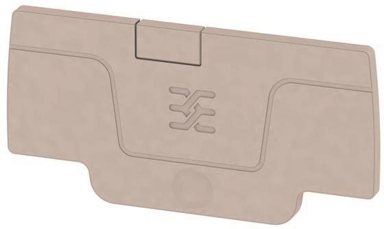 Weidmüller AEP 2C 1.5 Plaque de fermeture beige 1552600000 NOUVEAU