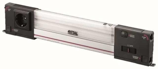 Rittal luce LED 1200lm SZ 2500310 100-240V 437mm w.socket+motion mel. NUOVO