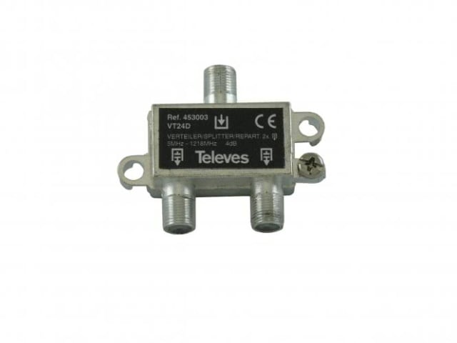 Televes 2-way distributor VT24D 5-1218MHz VD:4dB 453003 NEW