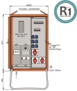 Walther Anschl.vert.schrank WAV0131R1 44kVA...