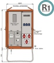 Walther Anschl.vert.schrank WAV0100BR1 24kVA...