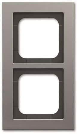 BJ cover frame platinum 1722-270 Busch-axcent frame 2gang NEW