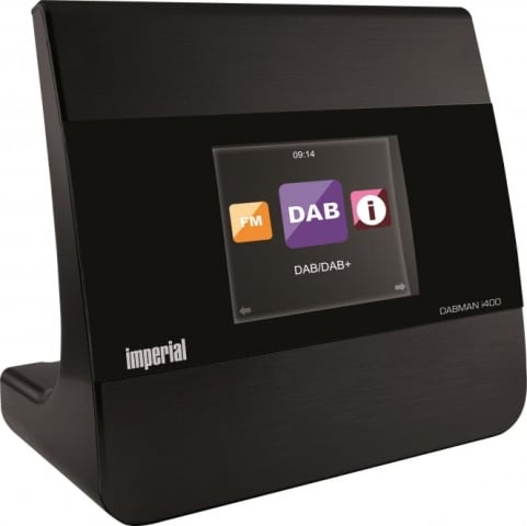 Imperial DABMAN i400 sw Audio Adapter Internet Radio,DAB+,FM,BT,USB,WLAN/LAN NEW