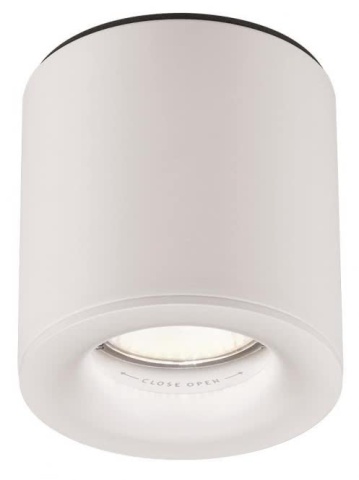 Downlight pour montage en saillie Helestra NOG 15/2129.07 GU10 max 6W IP65 80x85mm blanc mat NEUF