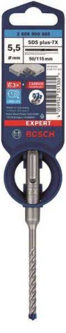 Foret marteau SDS-plus-7X Expert Bosch 5,5x115/50mm 4 taillants 2608900065 NOUVEAU