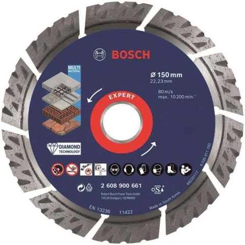 Bosch EXPERT disco da taglio diamantato 150 mm Multi Material 2608900661 NUOVO