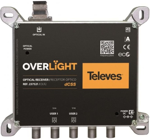 Convertitore ottico posteriore Televes OLR2 TWIN/2xDCSS o 2xLegacy NUOVO