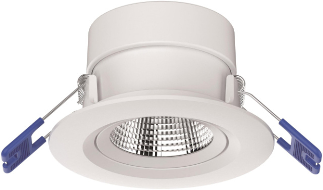 Opple LED Spot encastré Chiara 541003411300 IP44 8W 600lm 2700K DA68 blanc orientable NEUF