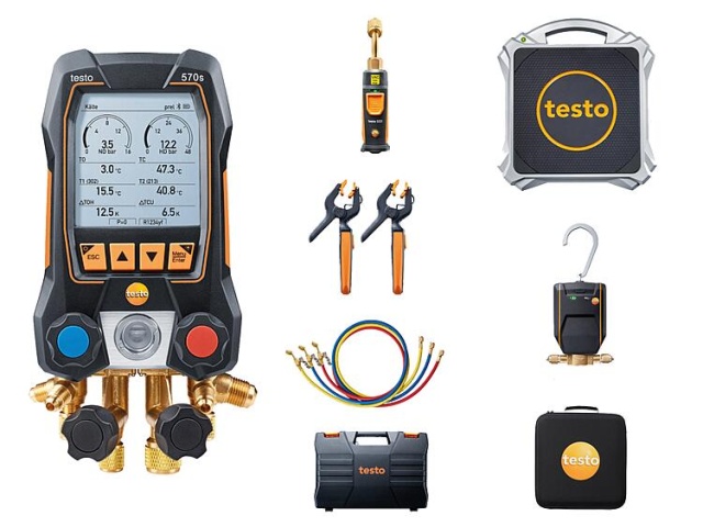 Appareil de mesure climatique testo 570s Kit professionnel pour pompe à chaleur 0564 5002 NOUVEAU