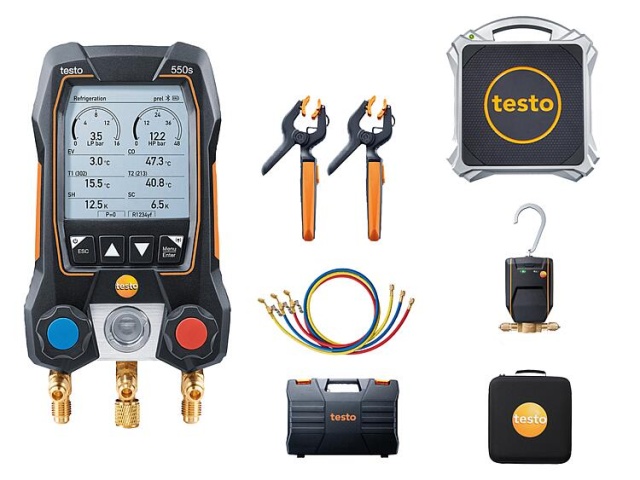 Climatomètre testo 550s Kit dinitiation à la pompe à chaleur 0564 5000 NOUVEAU