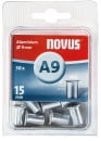 Novus blind rivet nut type A9M6 aluminium 9 x 15 mm PU =...