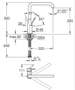 Miscelatore per lavello Grohe Essence, bocca girevole...