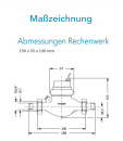 Sensus WMZ PoThF-Set AN130 qp 2,5 B DN20 L:190...