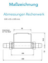 Sensus WMZ PoThF-Set PF130 Qp 1,5 B DN20 L:190 AG1"...