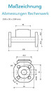 Sensus WMZ PoThF-Set PF130 Qp 1,5 B DN20 L:190 FL PN16...