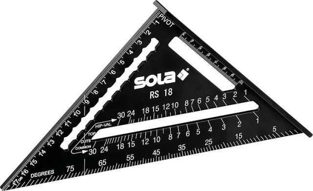 Triangolo angolare SOLA, RS 30, alluminio, 300 mm, con fermo NUOVO