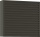 Wall unit BLIES, 400x400x170mm, Stripes Carbon grey NEW