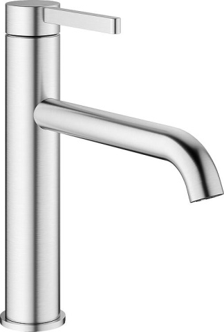 Mitigeur dévier KWC Bevo E bec pivotant saillie 210 mm inox brossé NEUF