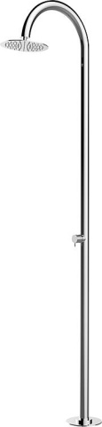 Shower column Ekta 2.0 with single lever mixer and overhead shower for KW/WW, height 2285mm, polished stainless steel NEW