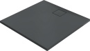 Plato de ducha Hüppe EasyFlat mineral fundido antracita mate 1000x1000x30 mm NUEVO