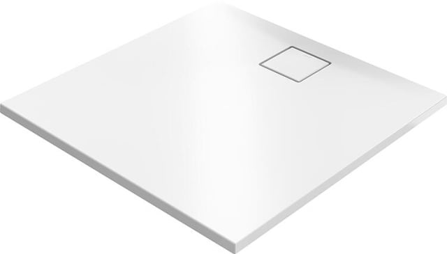 Plato de ducha Hüppe EasyFlat mineral fundido blanco mate 1000x1000x30 mm NUEVO