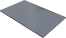 Receveur de douche Hüppe EasyFlat fonte minérale gris mat 1200x800x30 mm Ecoulement:côté long NOUVEAU