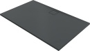 Piatto doccia Hüppe EasyFlat mineral cast grigio opaco 1200x1000x30 mm scarico:lato lungo NUOVO