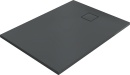 Shower tray Hüppe EasyFlat mineral cast grey matt 1400x800x30 mm drain:short side NEW