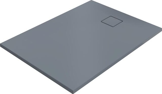 Shower tray Hüppe EasyFlat mineral cast grey matt 1400x900x30 mm drain:short side NEW