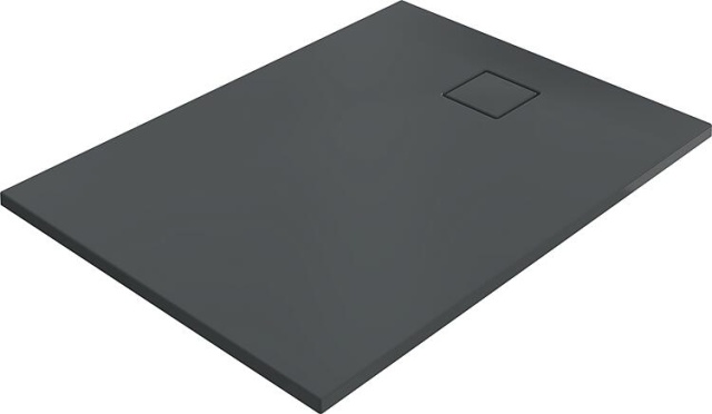 Shower tray Hüppe EasyFlat mineral cast anthracite matt 1400x900x30 mm Drain:short side NEW