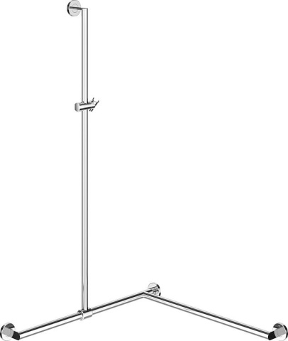 Doucheglijstang Hewi System 900, 765x1250x765mm, rechts NIEUW