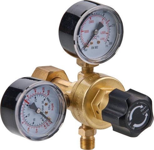 EWO pressure reducer 2 pressure gauges 20 litres/min, max. 315 bar for MIG/MAG welding NEW