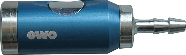 EWO safety compressed air coupling NW 7.2 ISO 4414 DIN/EN 983 with hose connection Ø6.0mm NEW