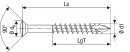 Tornillo de cabeza avellanada, SPAX® acero inoxidable A2 BLAX®, rosca parcial, cabeza extra pequeña T-STAR plus 4,0 x 45 mm, PU 100 NUEVO