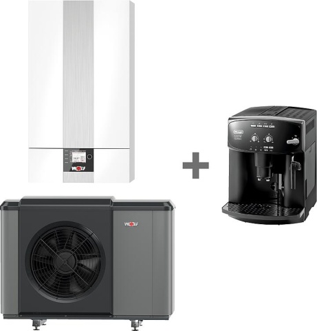 Pompa di calore Wolf CHA-Monoblock 10/400V, + macchina da caffè completamente automatica - ESMA 2502 NUOVO