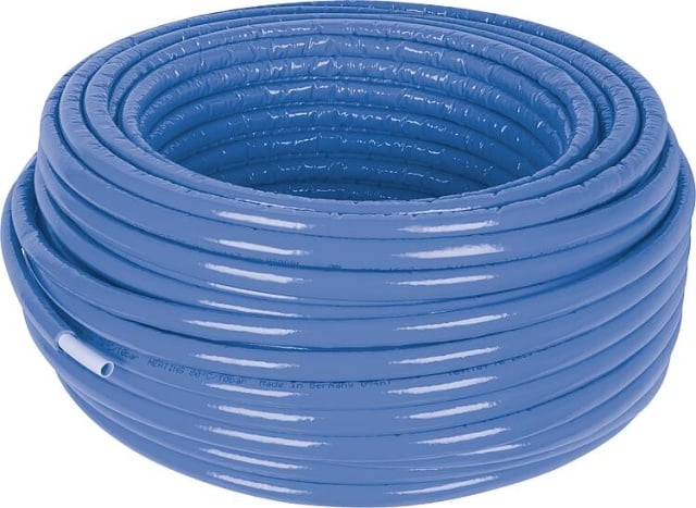 Uponor Uni Pipe PLUS white pre-insulated S6 WLS 035, Ø16mm x 2.0mm, blue, length 75m NEW