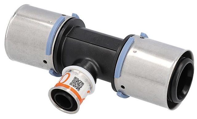 Uponor S-Press trójnik zredukowany PPSU Ø40mm-Ø25mm-Ø32mm NOWOŚĆ