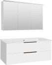 Bathroom furniture set LOSSA White high gloss 2 pull-outs...