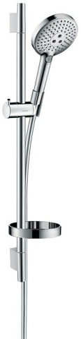 Gruppo doccia Hansgrohe Raindance Select S 120 EcoSmart Unica`S Puro 650mm, 3 tipi di getto ø: 125mm, cromo NUOVO