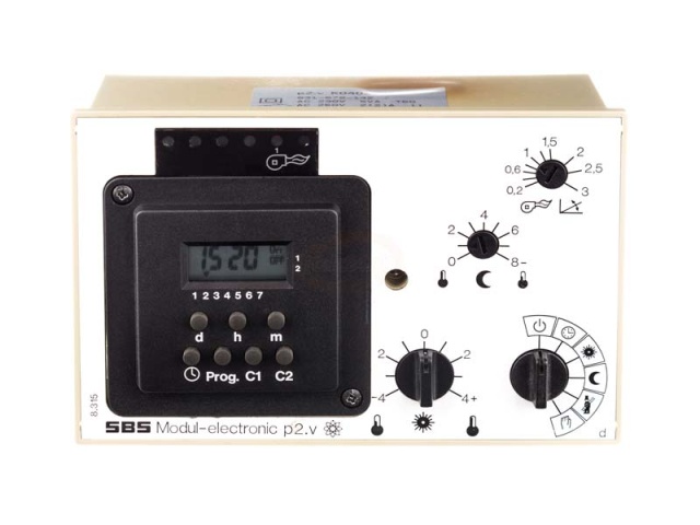 SBS-module p2.v met digitale klok